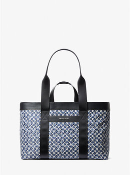 Сумка-Шоппер с принтом логотипа Lautner Michael Kors, синий 37t5llat9v | navy