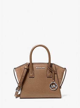 Сумка-Портфель Avril очень маленького размера из кожи Michael Kors, коричневый 35f4s4vc0l | driftwood