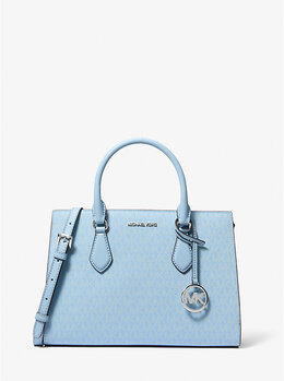Сумка-Саквояж Sheila с логотипом средней величины Michael Kors, синий 35t5s6hs3b | light sky