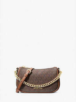 Маленькая сумка-трансформер с фирменным логотипом Carmela Michael Kors, коричневый 35f4g1qc1b | brown
