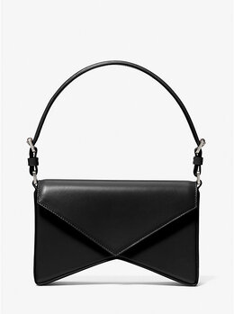 Кожаная сумка Manhatta среднего размера Michael Kors, черный 31f5pmgh4l | black