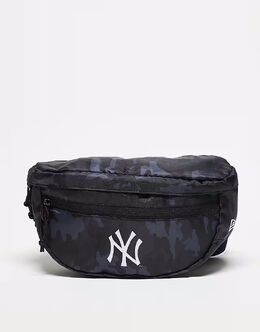 Сумка-пояс New Era NY Yankees с застежкой-молнией в сером цвете 146699896 | multi