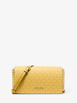 Сумка через плечо Jet Set среднего размера с фирменным логотипом Michael Kors, желтый 35f5gtvc8v | honey