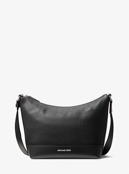 Сумка-Полумесяц из шагреневой кожи Cooper Michael Kors, черный 37t5lcol6l | black