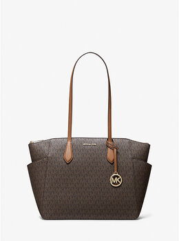 Сумка-Тоут Marilyn среднего размера с фирменным логотипом Michael Kors, коричневый 35f5g6at2b | brown