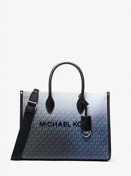 Сумка-Тоут Mirella среднего размера с фирменным логотипом и эффектом омбре Michael Kors, мультиколор 35f5s7zt2b | black combo