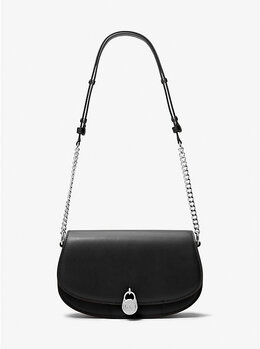 Сумка-Мессенджер Mila среднего размера из кожи Michael Kors, черный 35t5simm8l | black