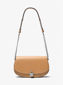 Сумка-Мессенджер Mila среднего размера из кожи Michael Kors, оранжевый 35t5simm8l | peanut