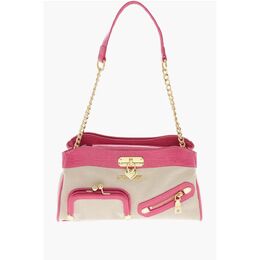 Сумка через плечо LOVE Fabric с эффектом крокодиловой кожи из искусственной кожи Moschino, бежевый 0017623474 | beige