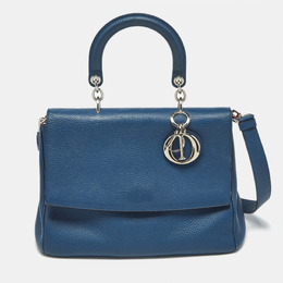 Christian Dior Navy Blue Leather Medium Be Christian Dior Flap Bag 1190597