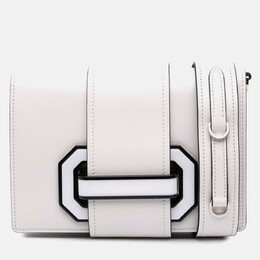 Prada White City Calf Plex Ribbon Bag 1190438