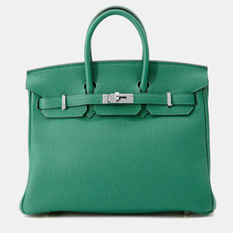 Hermes Birkin 25 Vert Vertigo Togo Leather Tote Bag 1190373
