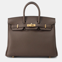 Hermes Birkin 25 Ecorce Togo Leather Tote Bag 1190384