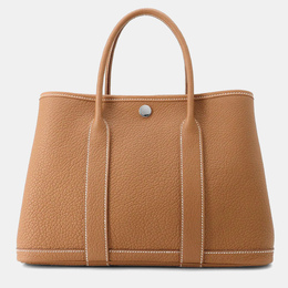 Hermes Garden Party TPM Gold Negonda Leather Tote Bag 1190380