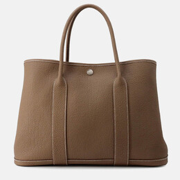 Hermes Garden Party 30 Etoupe Negonda Leather Tote Bag 1190311