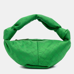 Bottega Veneta Green Mini Jacquard Intrecciato Double Knot Bag 1190176