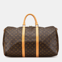 Louis Vuitton Brown Monogram Keepall 50 Travel Bag 1189751