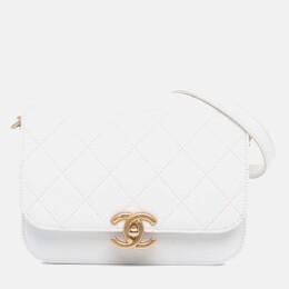 Chanel CC Flap Crossbody Quilted Caviar Bag 1189076