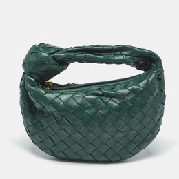 Bottega Veneta Green Intrecciato Leather Mini Jodie Hobo 1188590