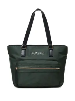 Love Moschino zip-pocket logo-plaque shoulder bag 26742937