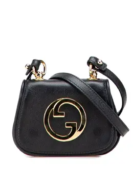 Gucci 2016-2025 Textured Calfskin Blondie Card Case on Strap crossbody bag 31484035