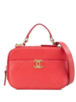Chanel 2019 Small Quilted Caviar Top Handle Camera Bag satchel 31499467