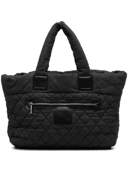 Chanel 2010-2011 Large Quilted Denim Coco Cocoon tote bag 31476600