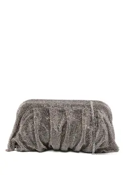 Benedetta Bruzziches beaded pleated clutch bag 30305477
