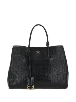 Balenciaga Hampton Carry All crocodile-effect-leather tote bag 30427451
