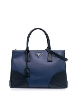 Prada 2010-2025 Medium Bicolor Saffiano Lux Galleria Double Zip satchel 31522482