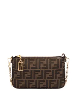 Мини-сумочка-клатч Baguette Pouch Fendi, коричневый 31438480 | коричневый