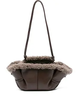 Hereu leather shearling tote bag 31288440