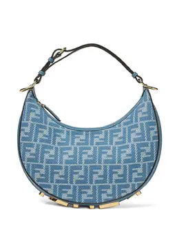 Сумка через плечо с полумесяцем и логотипом Fendi, синий 30786423 | синий
