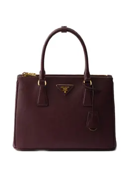 Сумка-шоппер Galleria из сафьяновой кожи среднего размера Prada, красный 31067132 | красный