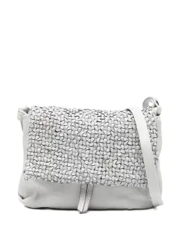 Reptile's House small woven-leather cross-body bag 31313230