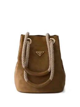 Prada medium Mariner suede bucket bag 31067193