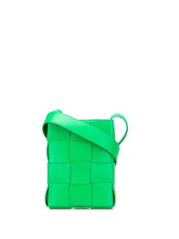 Bottega Veneta 2012-2025 Mini Nappa Intrecciato Vertical Cassette crossbody bag 31500773