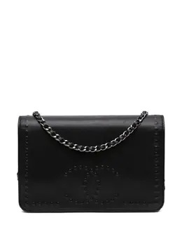 Chanel 2013-2014 CC Embossed Lambskin Wallet On Chain crossbody bag 31522231