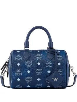 MCM small Ella Boston Visetos monogram tote bag 31416948