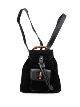 Gucci 2000-2015 Suede Bamboo backpack 31528219
