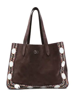 Valentino Garavani Nellcôte suede tote bag 31068105