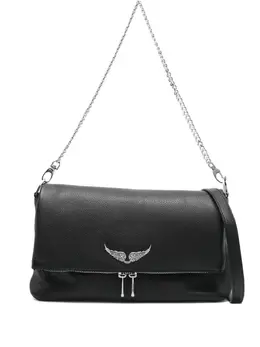 Zadig & Voltaire Rock crystal-wing shoulder bag 31311042