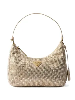 Prada Re-Edition crystal-embellished shoulder bag 31067184