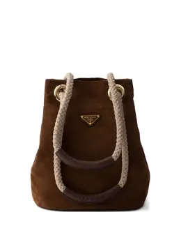 Prada small Mariner suede bucket bag 31067192