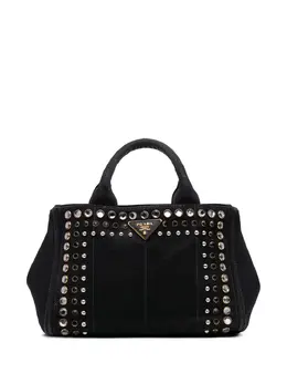 Prada 2010-2025 Small Canvas Canapa Bijoux satchel 31519797