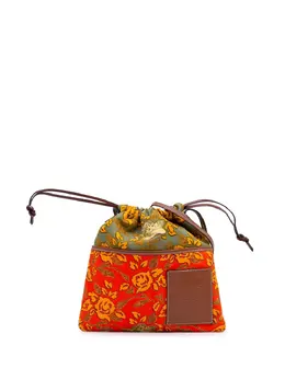 Loewe 2019 Paulas Ibiza Canvas Angel Drawstring crossbody bag 31522544