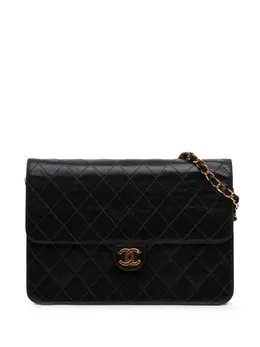 Chanel 1997-1999 Medium CC Quilted Lambskin Half Single Flap shoulder bag 31520073