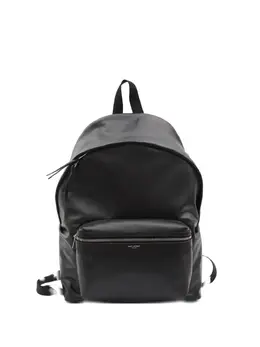 Saint Laurent embossed-logo leather backpack 31494527
