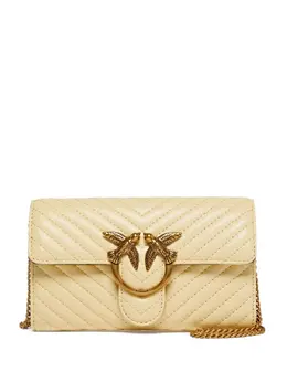 Pinko mini Love Bag quilted bird-embellished shoulder bag 30379062