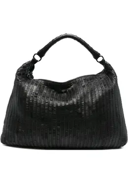 Reptile's House pleated leather tote bag 31328580